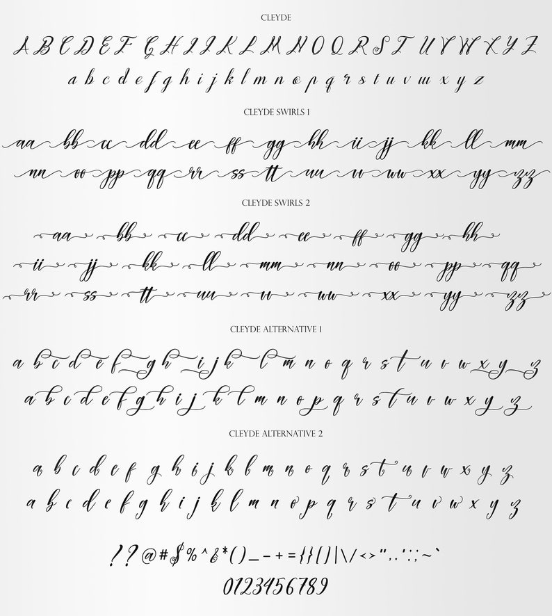 Cleyde Script Font: Modern Calligraphy Font (digital Download) - Etsy