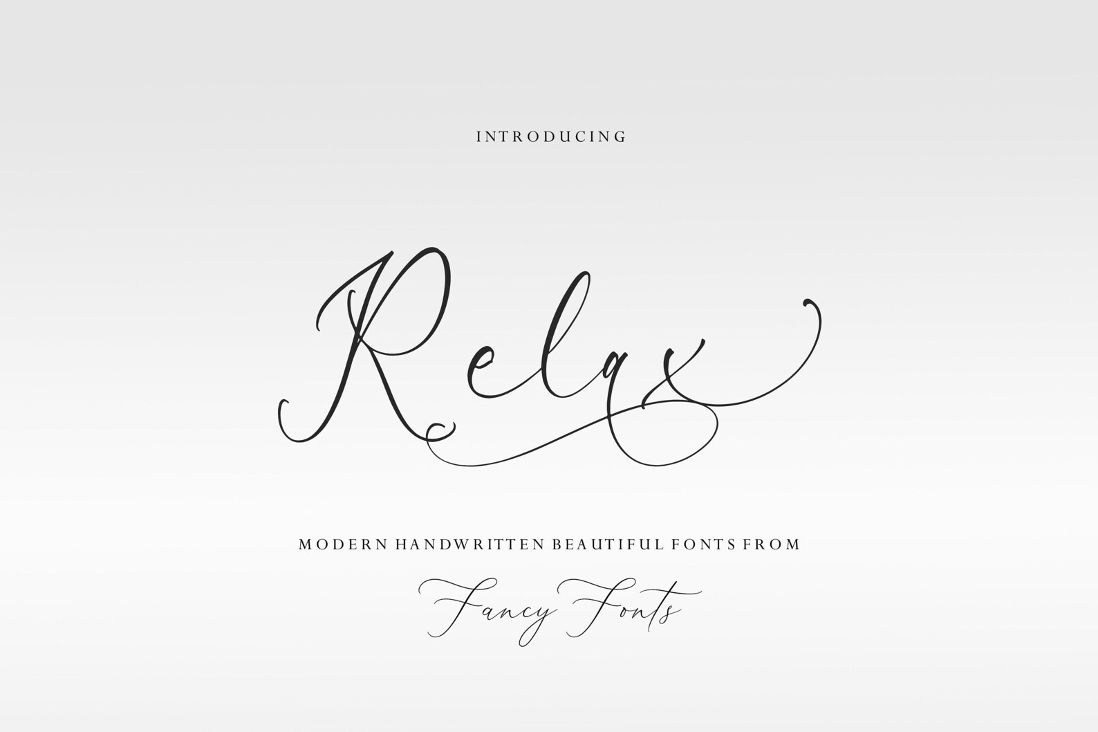 Relax Script Font: Modern Calligraphy, Wedding & Logo Design (TTF ...