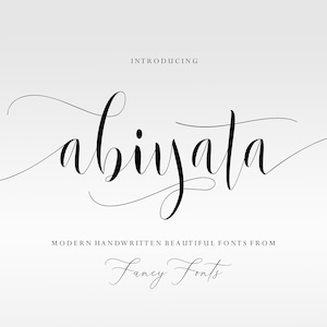 Handwritten Script Font Bundle: Modern Calligraphy Fonts (digital ...