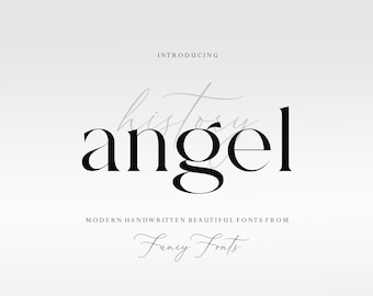 Modern Serif Font: Angel, Logo & Branding (TTF Digital Download)