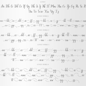 Lovely Script Font, Calligraphy Style (Digital Download) image 2