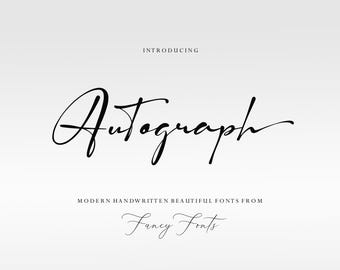 Calligraphy Script Font: Modern Signature Fonts for Cricut (TTF, Instant Download)