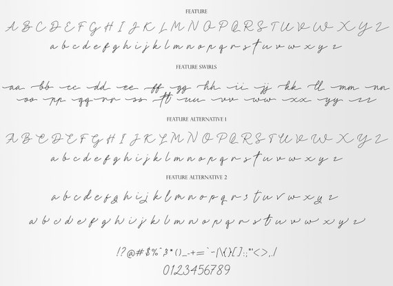 Script Moderno Alfabeto De Fuente Moderno