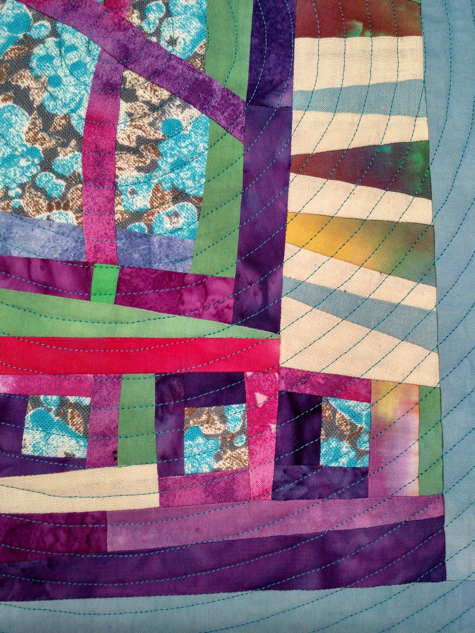 Modern Art Quilt Quilted Wall Hanging Wall Decor Quilt Etsy