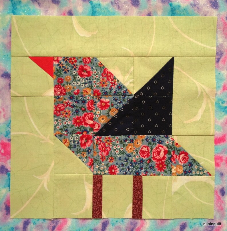 Bird Quilt Pattern PDF Quilt Block Pattern Bird Block Sewing - Etsy