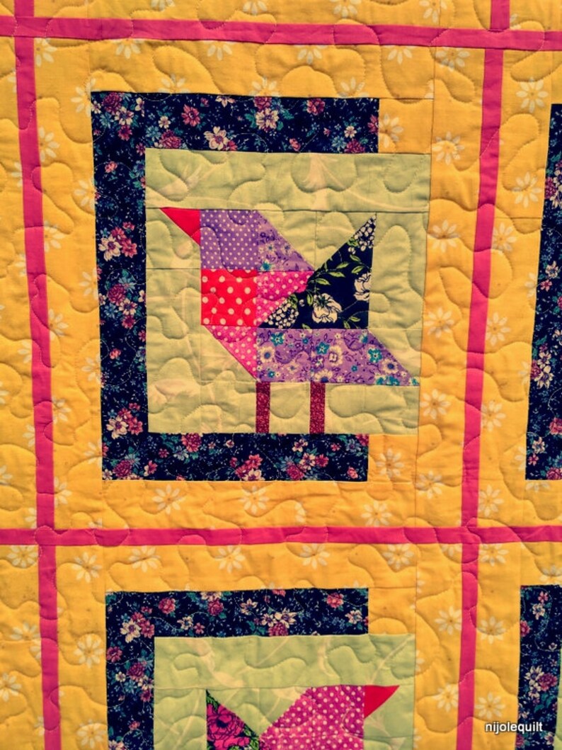 Bird Quilt Pattern PDF Quilt Block Pattern Bird Block Sewing Etsy