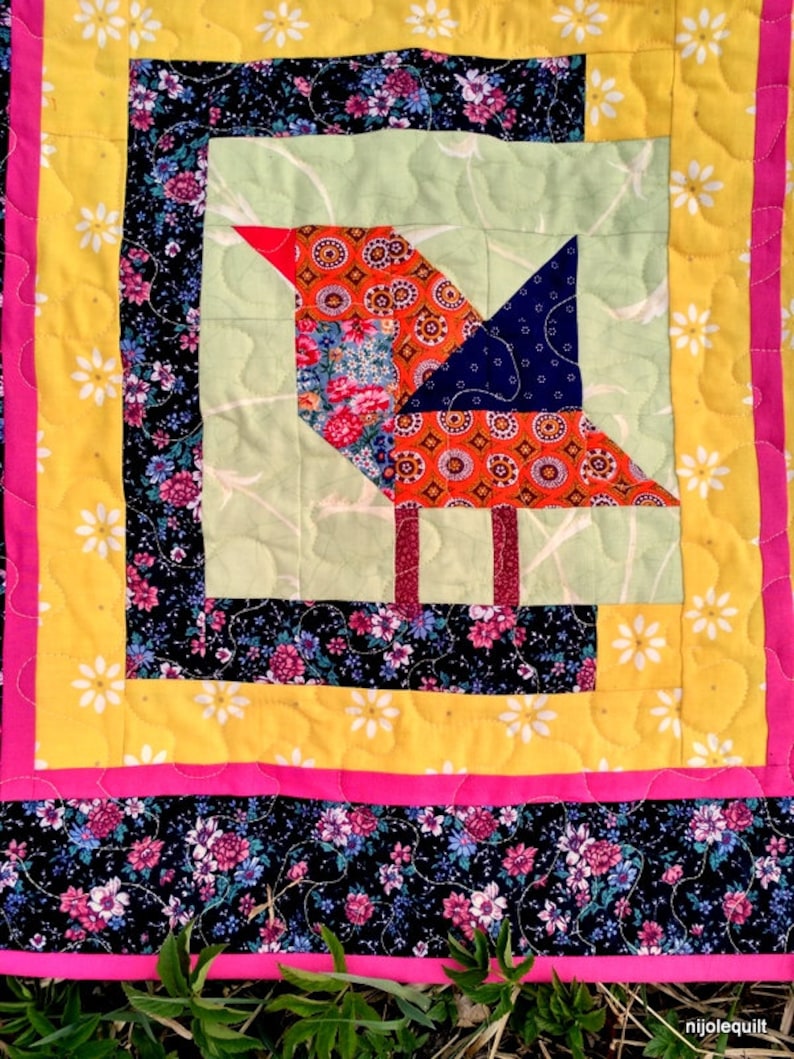 Bird Quilt Pattern PDF Quilt Block Pattern Bird Block Sewing Etsy