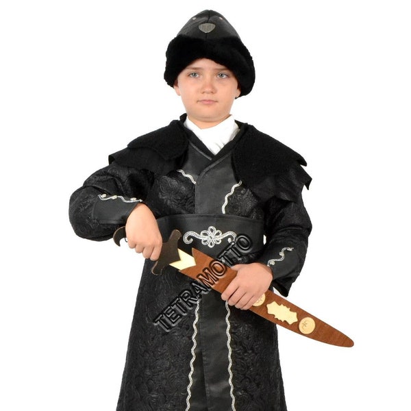 Black Ertugrul Costume Alp Clothes for kids a25219