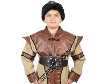 Brown Ertugrul Costume for kids a25226