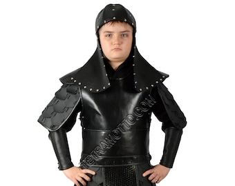 Black mongol costume for kids a25248