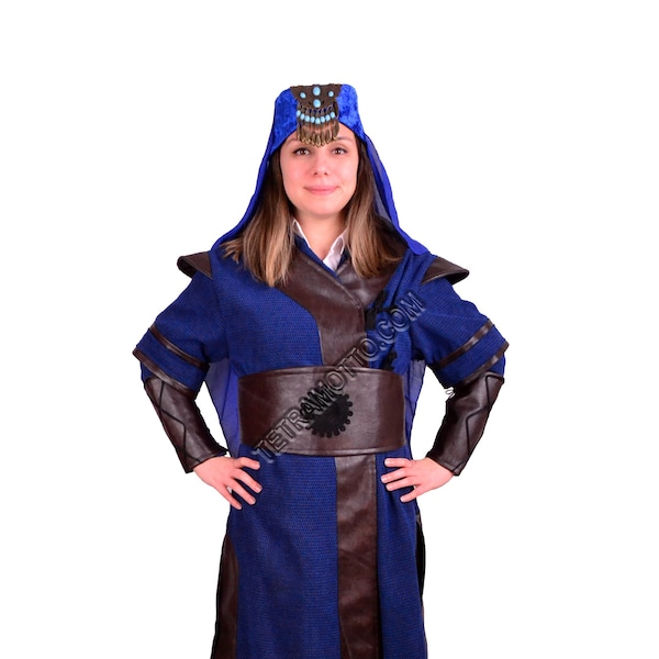 Costume d'archer bleu costume ottoman turc a25357