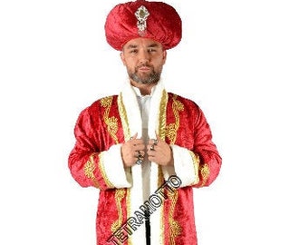 Red Ottoman Sultan Costume full set a25200