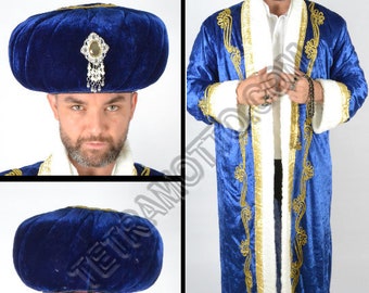 Blue Ottoman Sultan Costume full set SS7482