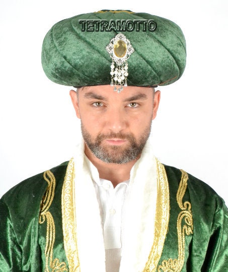 Green Ottoman kavuk padisah sultan hat 
