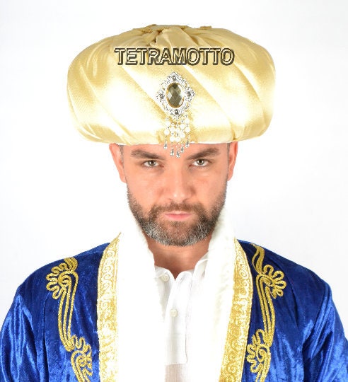 Yellow Ottoman kavuk padisah sultan hat 