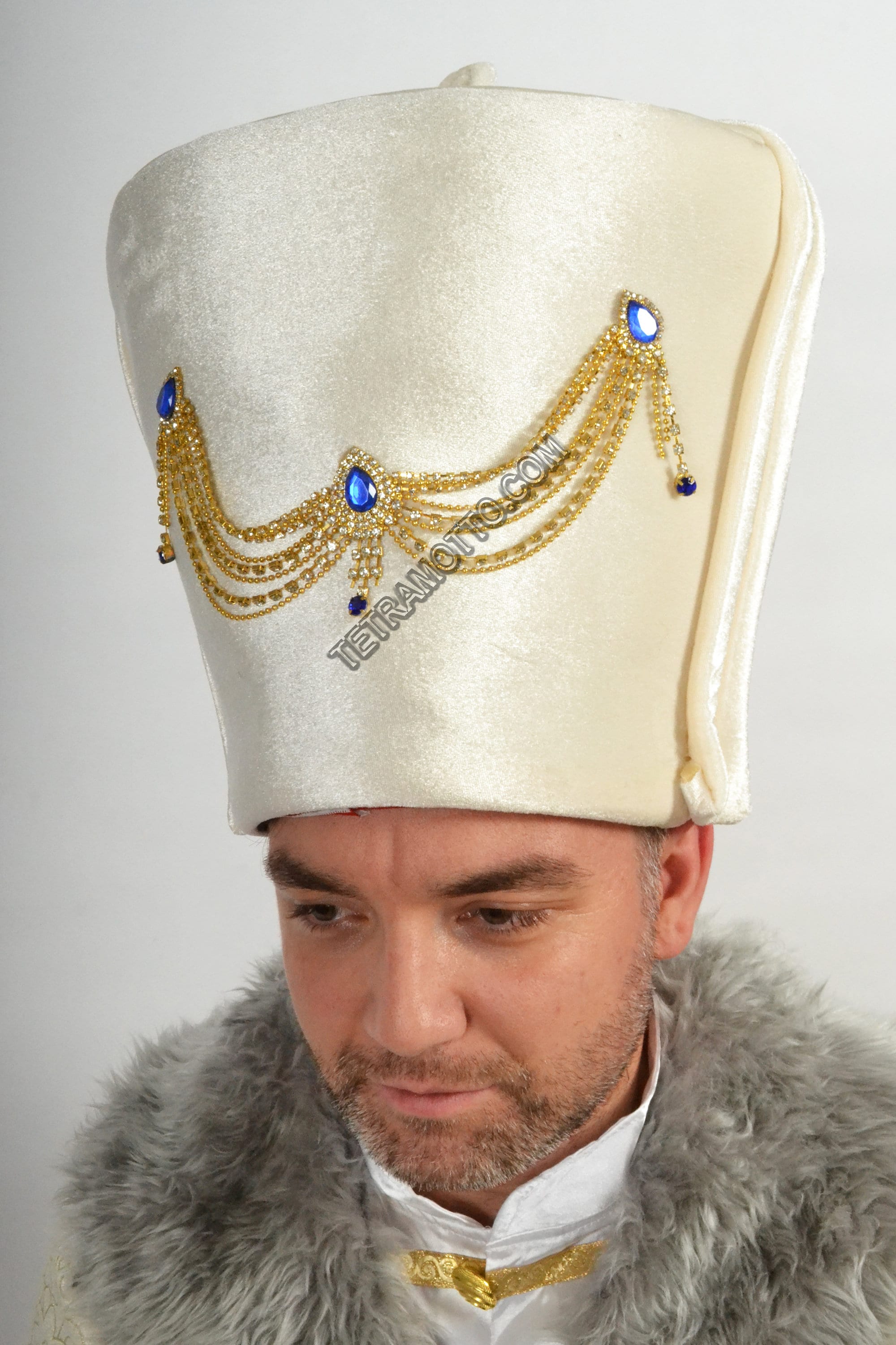 White Ottoman kavuk padisah sultan hat