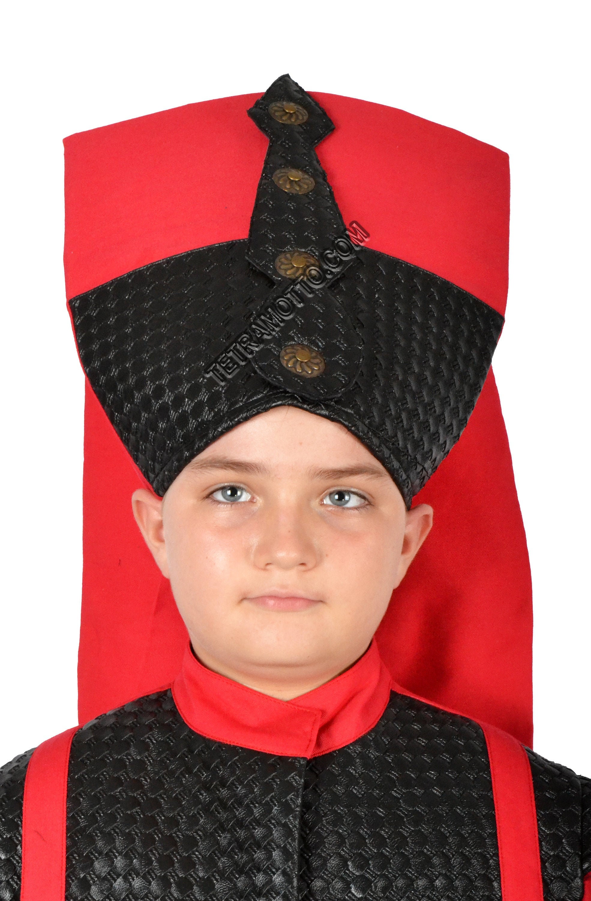 Red janissary hat costume ottoman soldier hat for kids