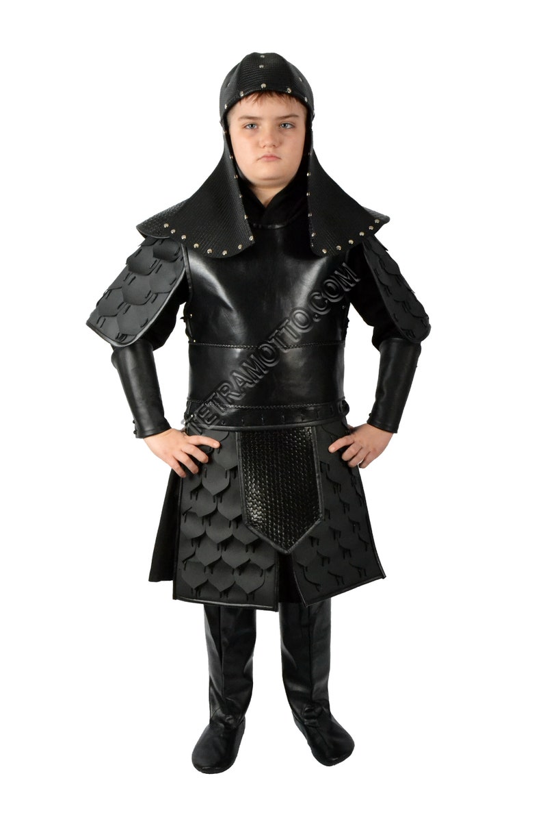 Black mongol costume for kids MM1258