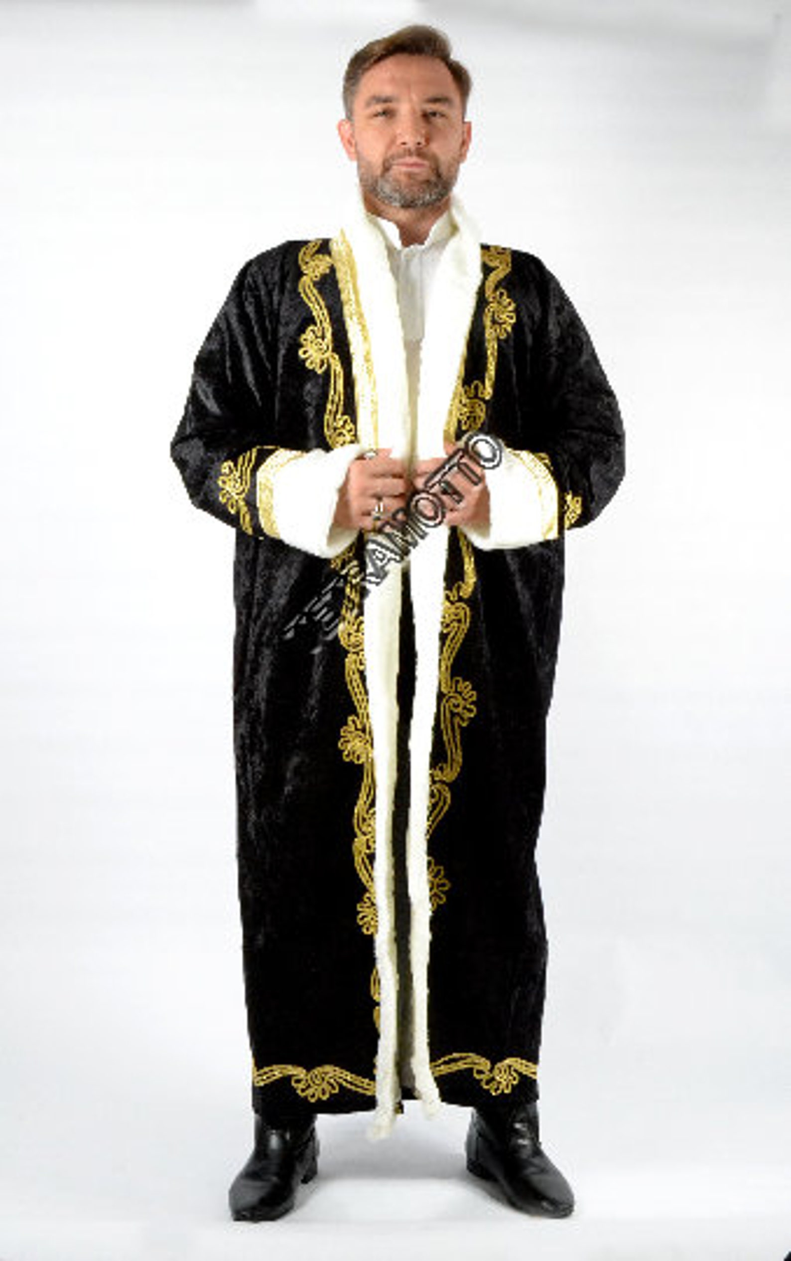 BLACK OTTOMAN KAFTAN Ottoman Kaftan Prince Costume Turkish Etsy