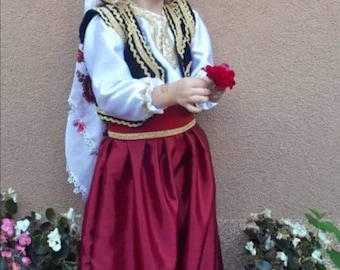 Bosnian Traditional Attire for Kids Girls