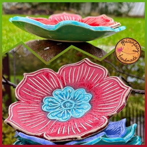 NEU Kunterbunte Blumenschüsseln/Keramikschüsseln/Dekorschüsseln