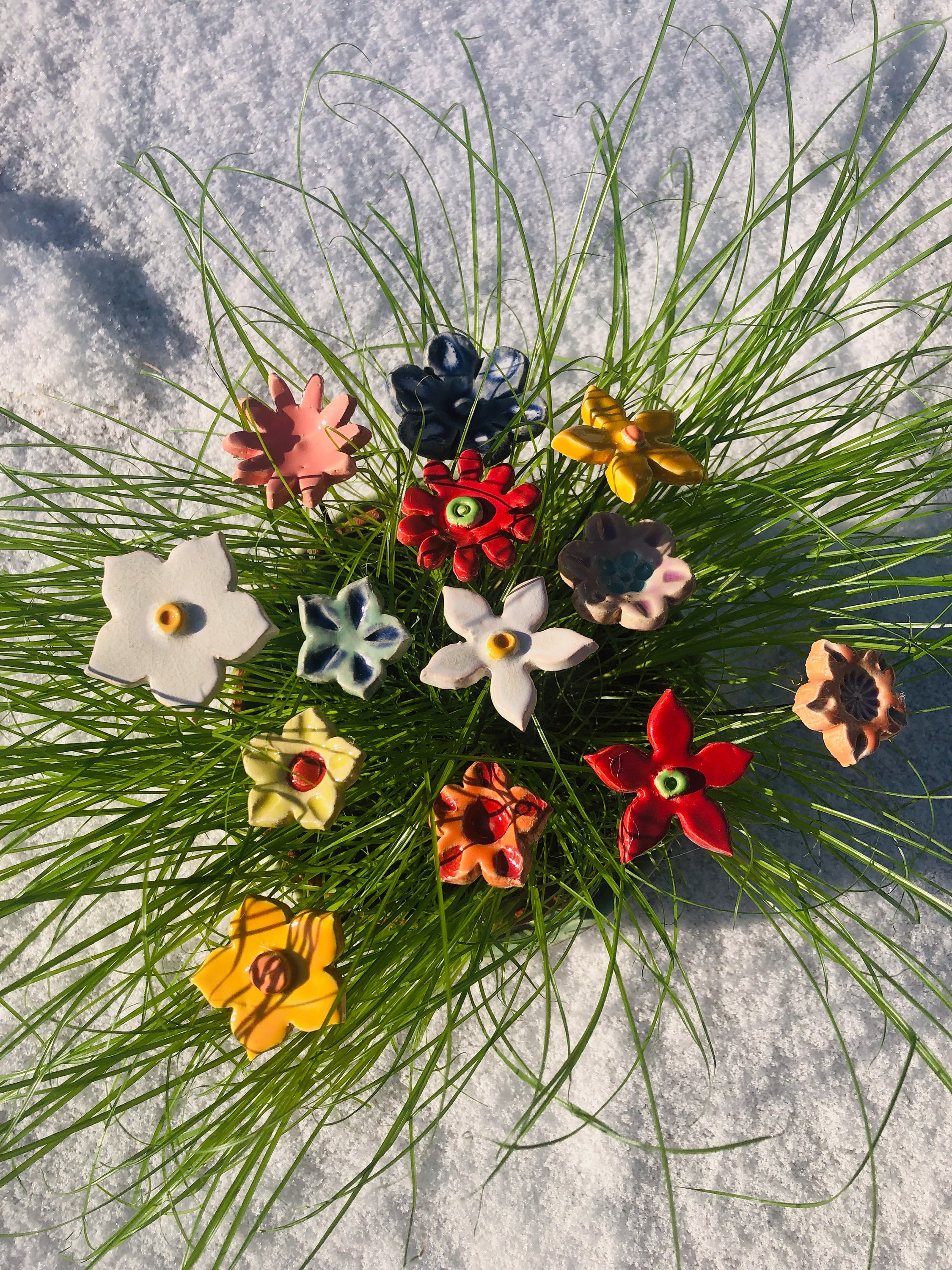 5個入り 陶器の花 新色 - Etsy 日本