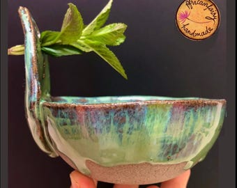 NEW Herb Stripper Bowl AND garlic grater in one NEW colors