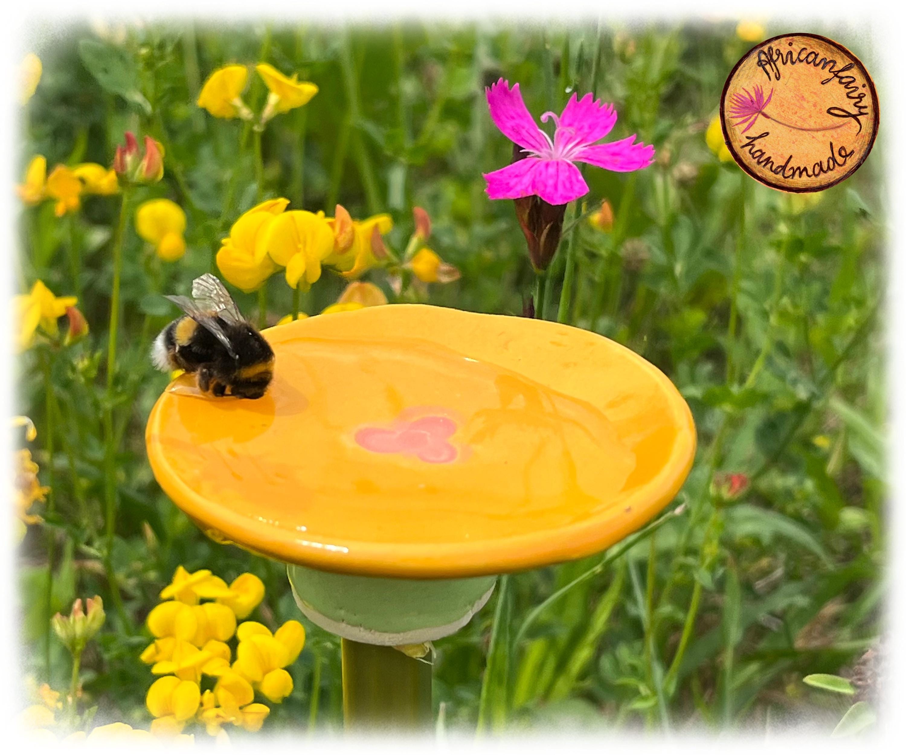 4 Pièces Abreuvoirs à Abeilles En Métal Design Floral - Décoration Jardin Pour Attirer Pollinisateurs Et Insectes