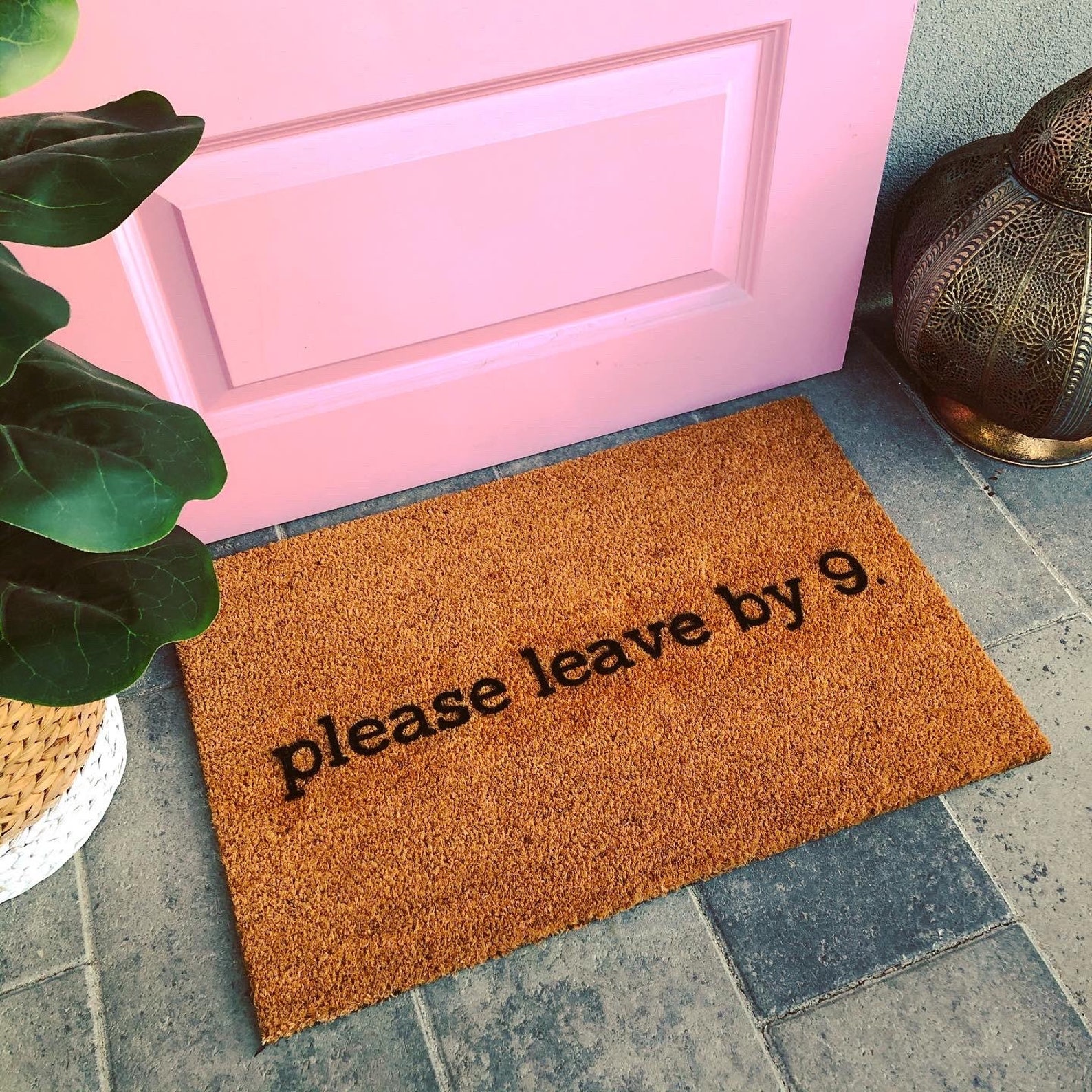 Funny Doormat Rude Doormat Custom Doormat Please Leave By Etsy