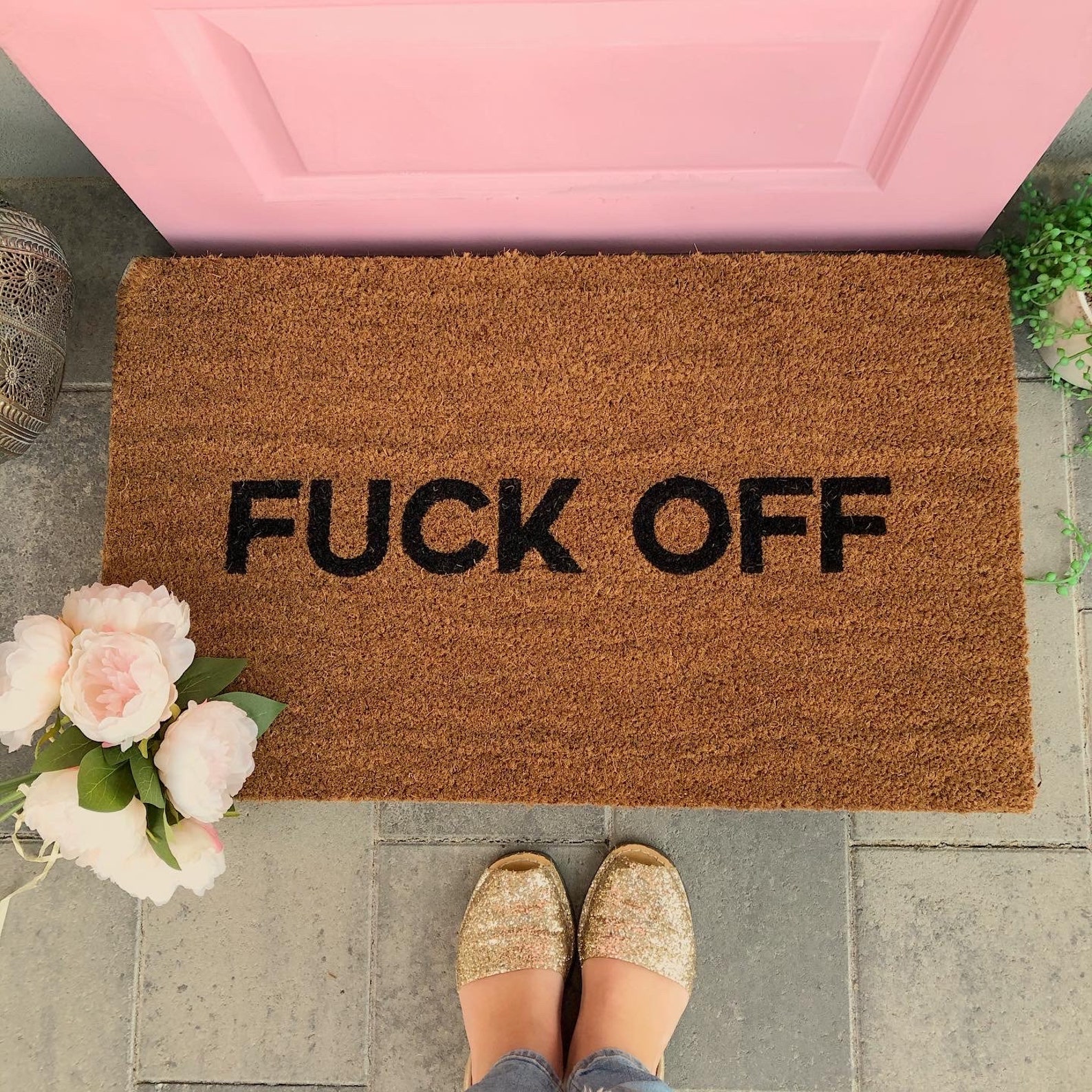 Fuck Off Doormat. Funny Doormat Rude Doormat Custom Doormat Etsy