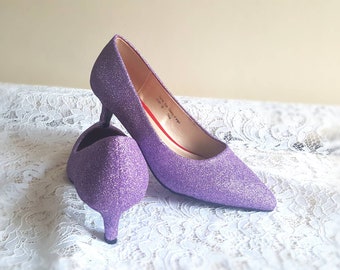 lavender wedding shoes for bride