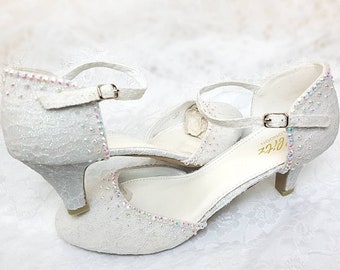 sparkly wedding shoes low heel