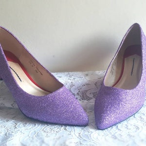 Purple Shoes Low Heel Wedding Shoes Low Heel Lilac Wedding - Etsy UK