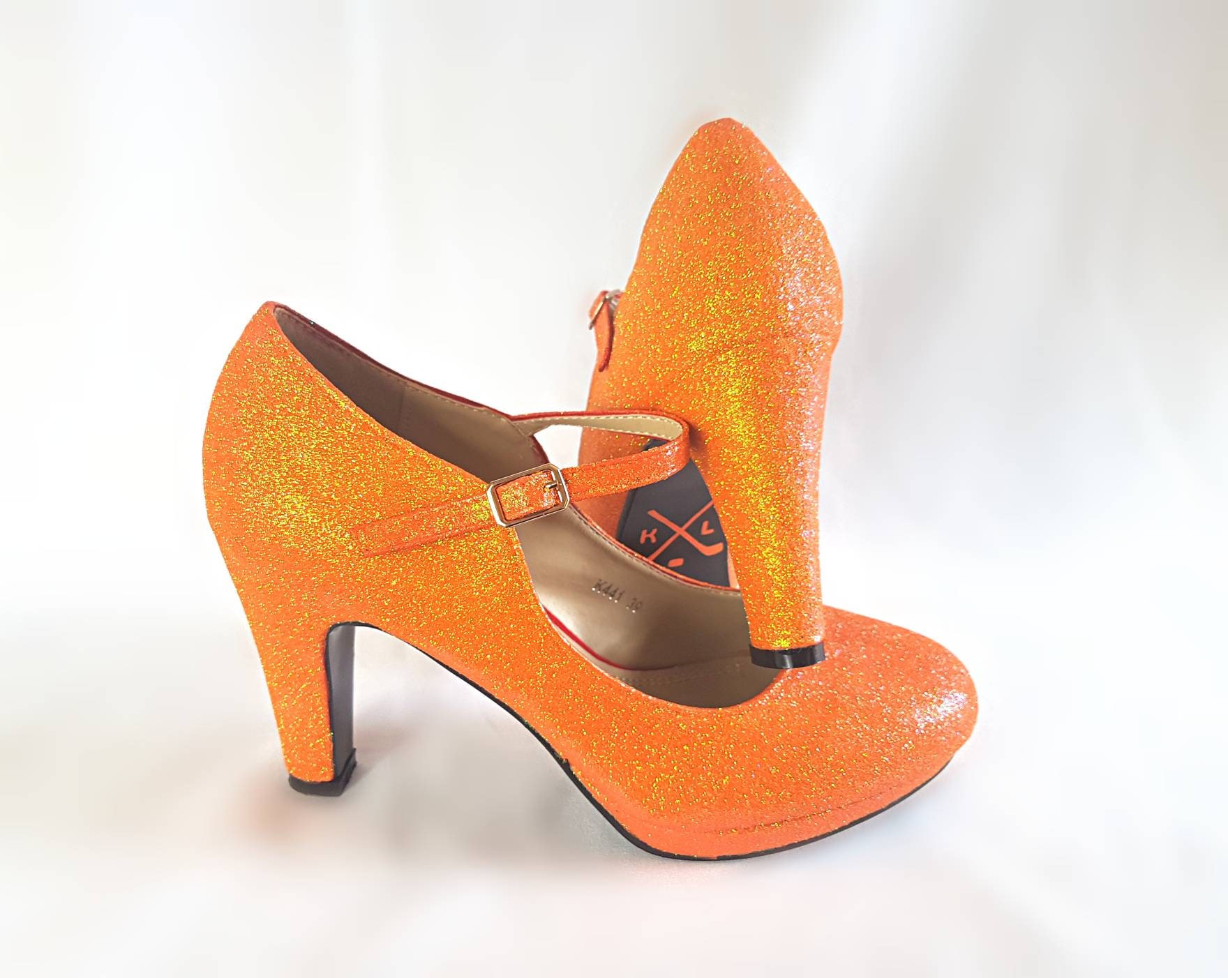 Mary Jane Wedding Shoes Block Heel Orange Mary Jane Wedding Etsy Australia