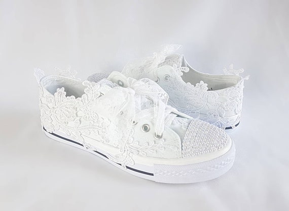 flat lace wedding shoes