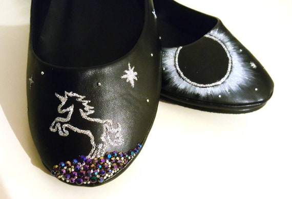personalised flat wedding shoes