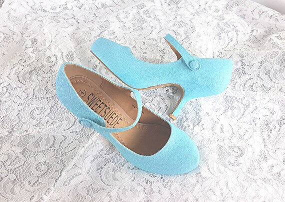 pastel blue shoes