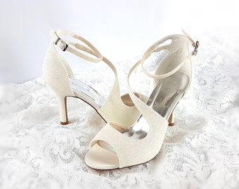 white strappy heels designer