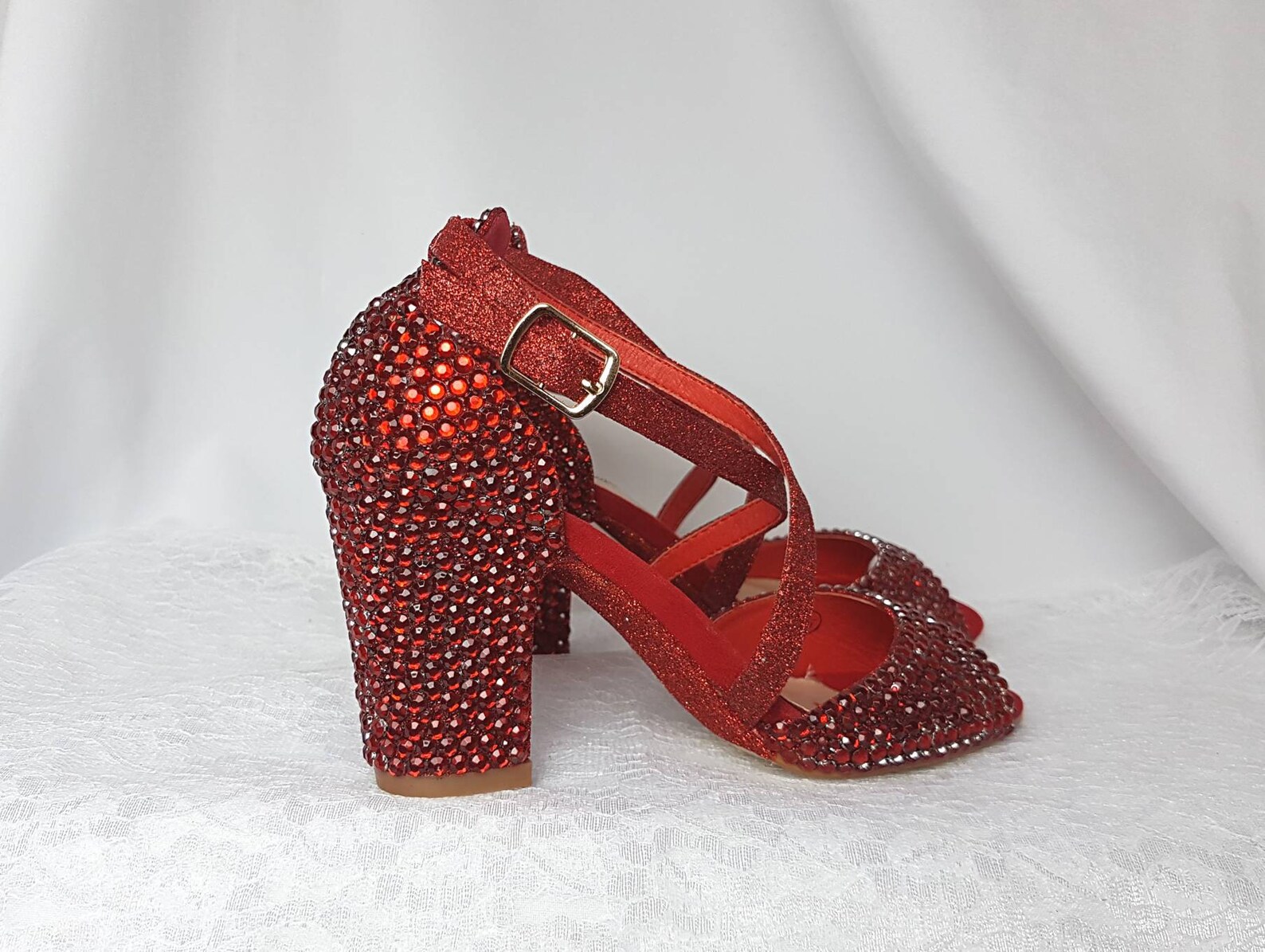 Wedding Shoes Block Heel Red Wedding Shoes Red Red Shoes Etsy UK