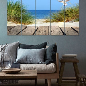 Dunes Digital Print, Ocean, Sand, Beach, Seagull, Tropical print, Exotic, Wood, Canvas Print, Canvas, Pin Board, Canvas Art, Canvas Decor