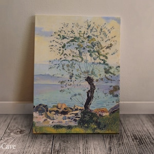 Weidenbaum am See Ferdinand Hodler Leinwand, Digitaldruck, kultige Kunst, Kunstsammlung, Illustrationsdruck, Retro Dekor #847