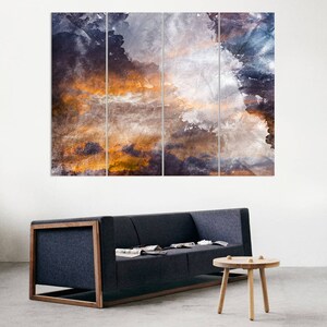 Hanging Fine Art Panel Art, Poster Print, Decor, Framed Large Print, Cool Poster, Wall Decor, Watercolor, Abstraction, Colorful, Modern Art