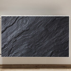 Printed Radiator, Black Stone Heating , Anthracite Decorative , Onyx Magnet Cover For Home, Rock Printed Magnet, Design Magnet, Rustic Decor