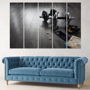 Gym Wall Hanging, Fitness Panel Art, Motivation Decor, Sport Wall Art, Large Printable Canvas, Decoration, Large Print, Home Decor, Wall