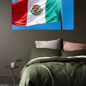 Mexikanische Flagge Wandkunst, wehende Flagge, Flagge, Mexiko, Welt weit, Land, National, Nation, Wanddekor, Flagge hängen, Amerika, bedruckbar, Wand