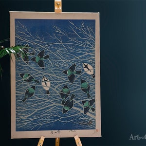 Japanese Art Print Sky in Winter by Kasamatsu Shiro Cotton Canvas, Digital Print, Iconic Art, Classical Painting, Portrait Painting #1071
