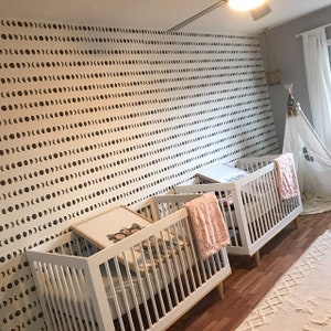 Papel tapiz removible con fases lunares, mural de pared geométrico, decoración de pared sencilla, despegar y pegar, extraíble, reutilizable, reposicionable MAF135