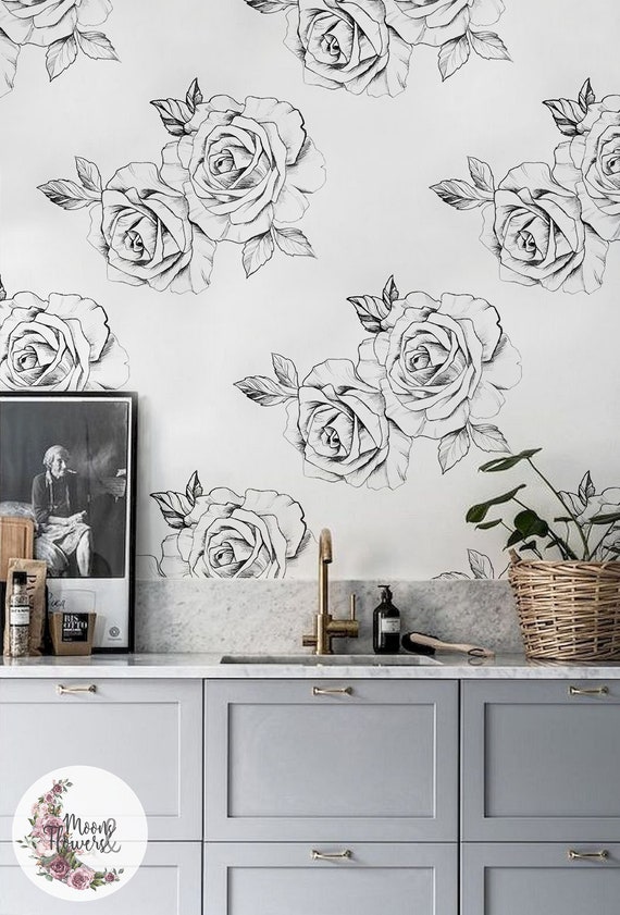 Reusable Peel and stick Removable Repositionable MAF178 Leaves wall decor Succulent With Leaves removable wallpaper Flowers wall mural