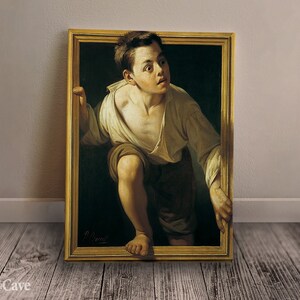 Escaping Criticism by Pere Borrell Del Caso Cotton Canvas, Digital Print, Iconic Art, Reproduction, Portrait Painting, Art Collection #860