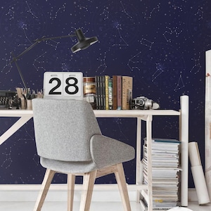 Zodiac and Constellations - MAF205 - Wall Art, Renters, High Quality, Vinyl, Traditional, Kids Room, Renters, Dream Wallpaper, Premium